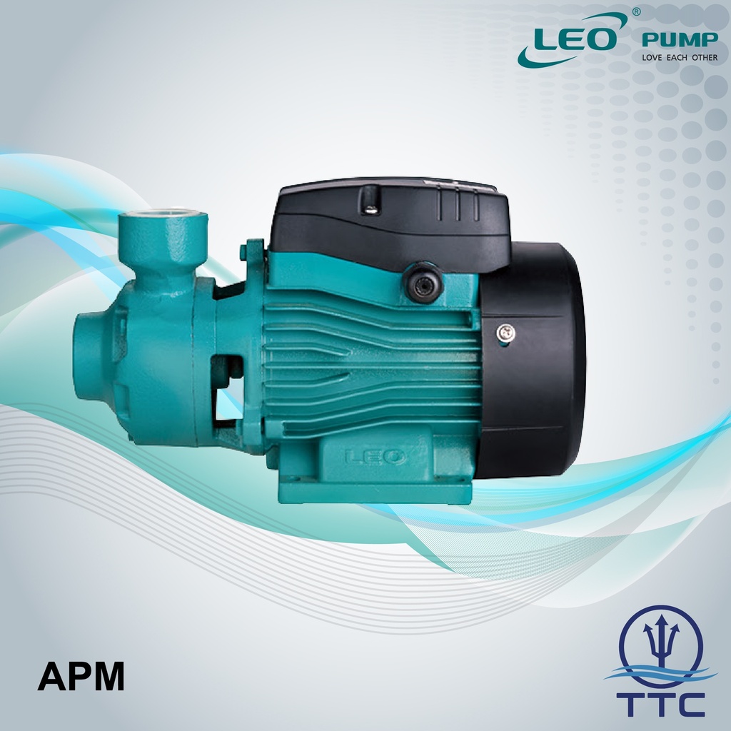 Peripheral Impeller Pump: Model APm-37 x 0.37kW/0.5HP x 1 Phase x Clean Water
